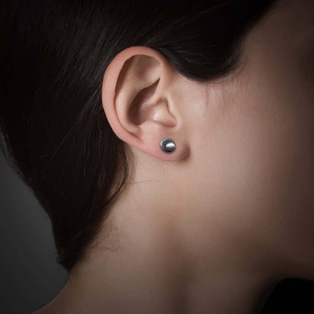 ピアス Bubble Gray Silver Earrings ( SILVER925) Bubble Earrings .925 Sterling Silver | eBay