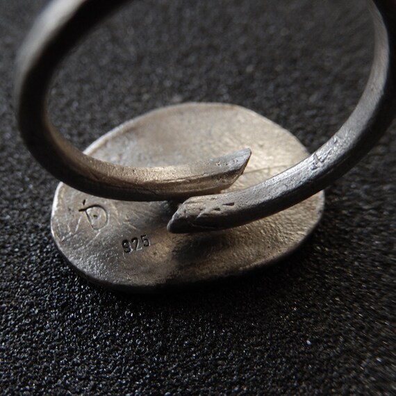 Bague En Argent Massif 925 - Motif Têtes De Chats - Taille Variable (50, 56.5, 58.5) - Occasion Très Bon état