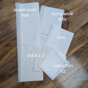 Teebeutelpapier zum Basteln: dick, dünn, breit, extra dünn (1 m Länge)