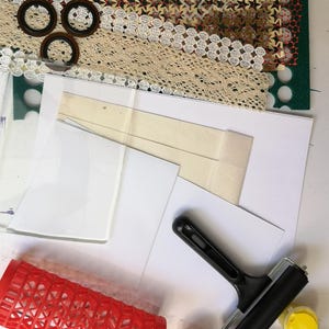 Gelli Printing Starter Kit: Gelatin Plate, Paints, Textures