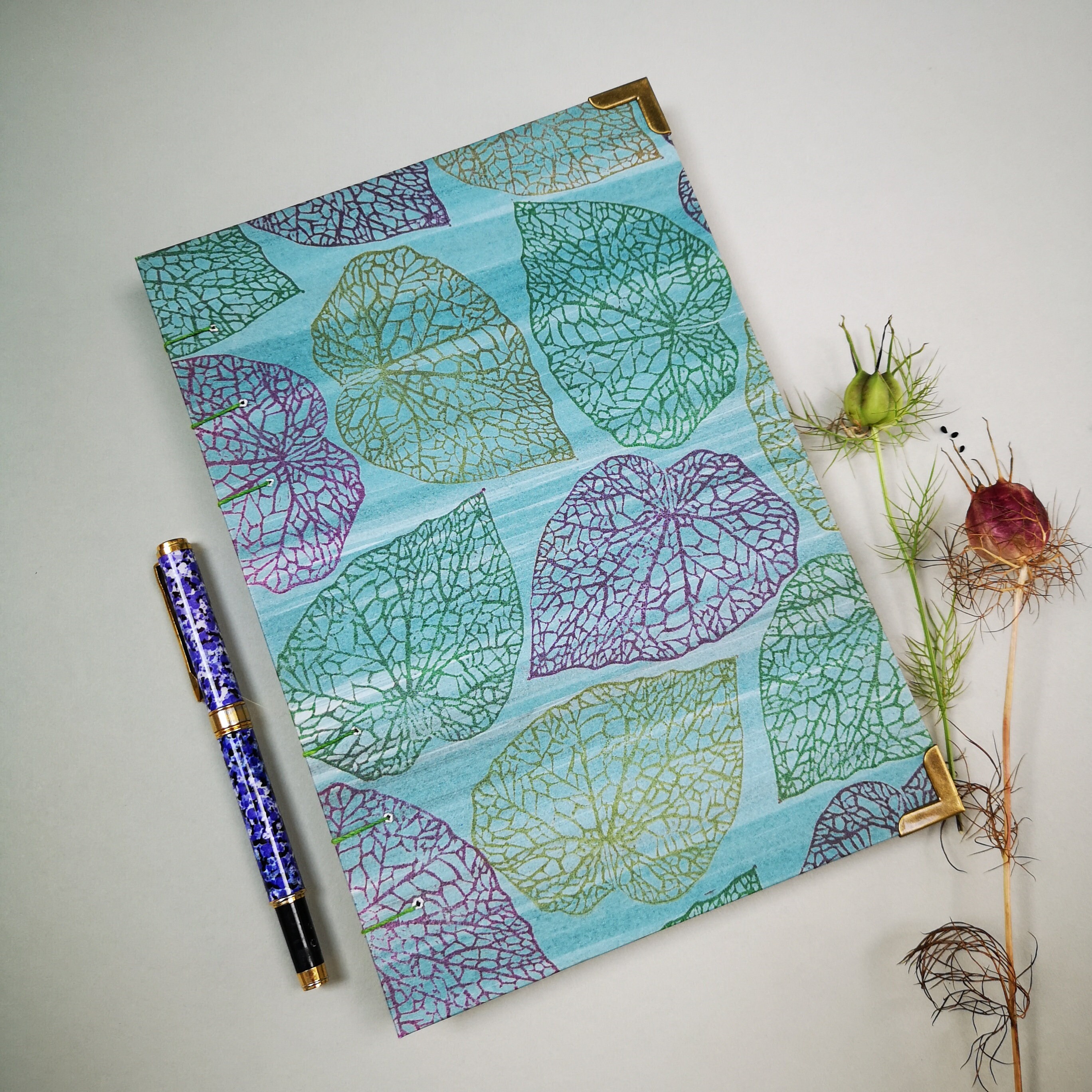 Handmade Sketchbook / Hand Stitched Notebook / Coptic Stitch / Etsy UK