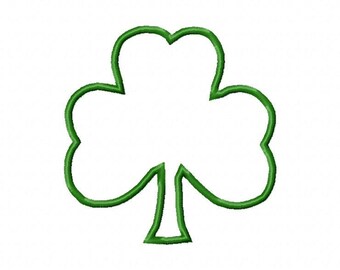 St. Patrick's Day Embroidery Design Shamrock  Appliqué 4x4 5x7 6x10 in the hoop Instant Download