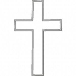 Cross Embroidery Design Cross  Appliqué 4x4 5x7 6x10 hoop Instant Download