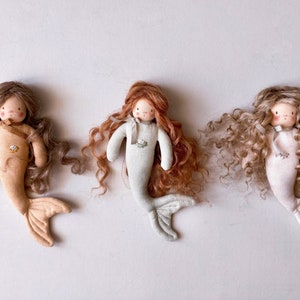 Waldorf Doll Sewing Pattern PDF + Video Tutorial - Little Mermaid - Cloth doll - Oak doll - Handmade gift idea - DIY gift - Lilalune