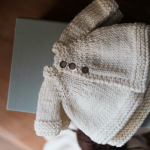 Cardigan knitting pattern PDF - Waldorf doll clothes - Doll sweater knitting pattern