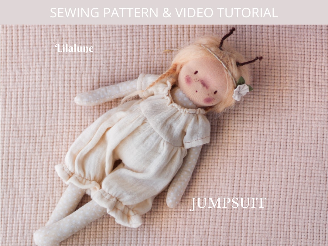 Doll Jumpsuit Pattern Video Tutorial Etsy