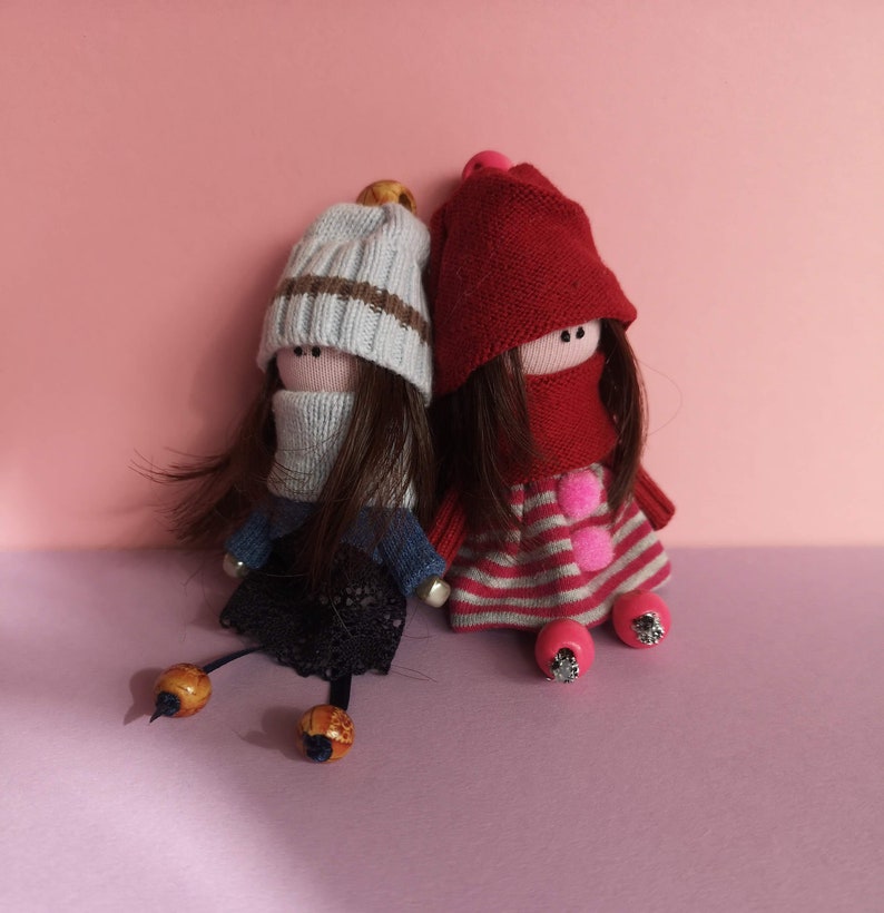rag doll cloth doll personalized brooch cute tilda doll brooch custom jewelry soft doll sigitadolls Miniature doll brooch tiny doll