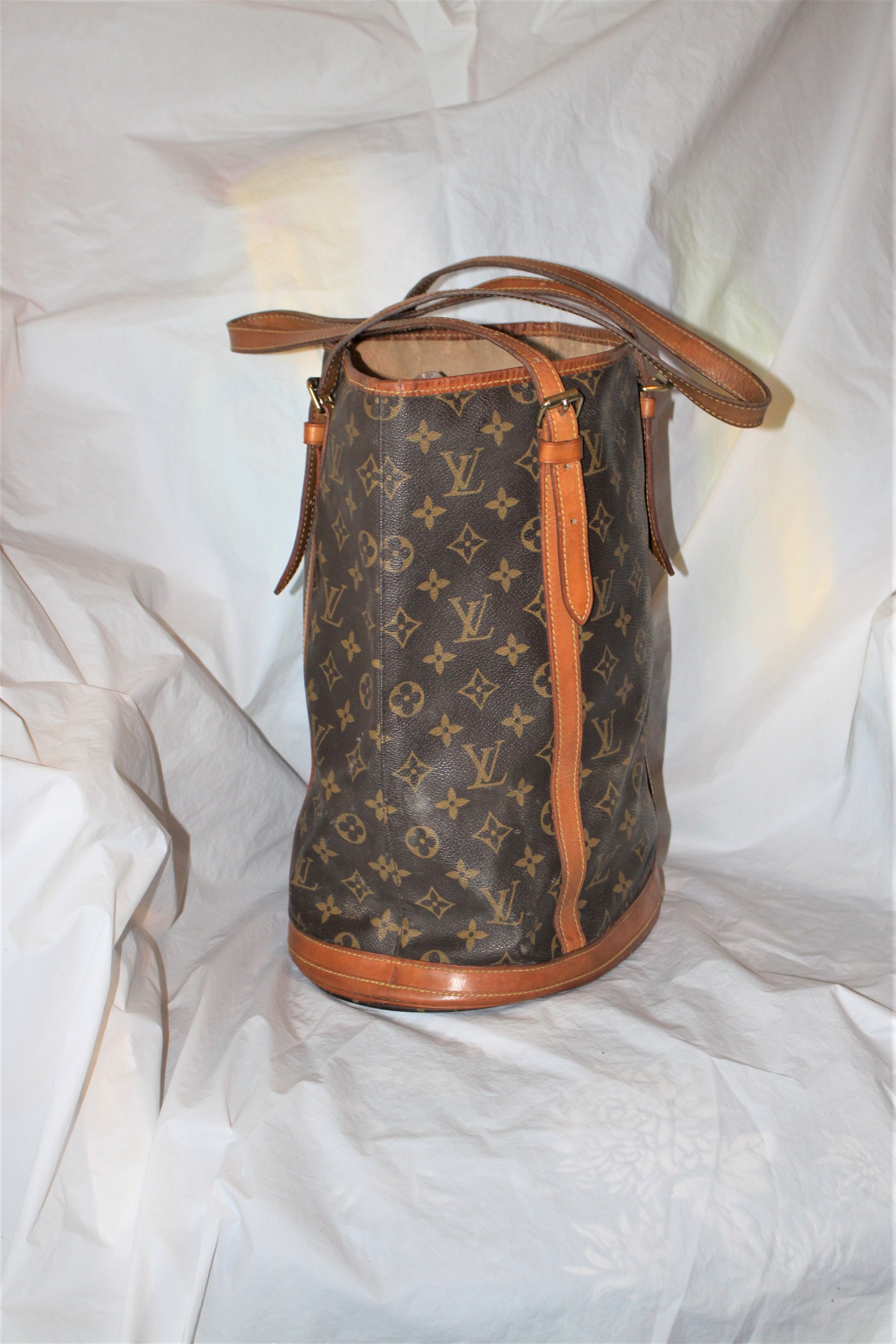 Louis Vuitton Neutrals Monogram Mahina Bella w/ Pouch