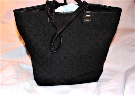 Authentic Reduced GUCCI GG Pattern Canvas Tote Ba… - image 4