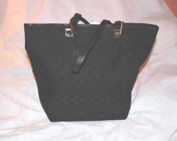 Authentic Reduced GUCCI GG Pattern Canvas Tote Ba… - image 1