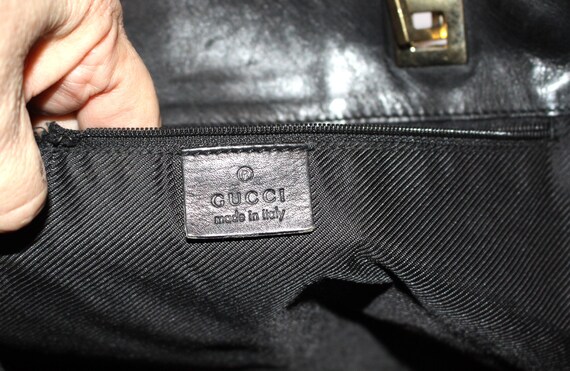Authentic Reduced GUCCI GG Pattern Canvas Tote Ba… - image 9