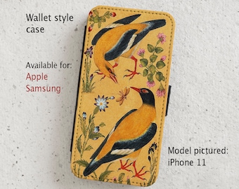 iPhone Case (all current models) - Golden Oriole - Vintage Bird Illustration -  Samsung Galaxy models S20 - S23