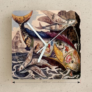 Quartz Wall Clock  - Royal Game of the Dolphin