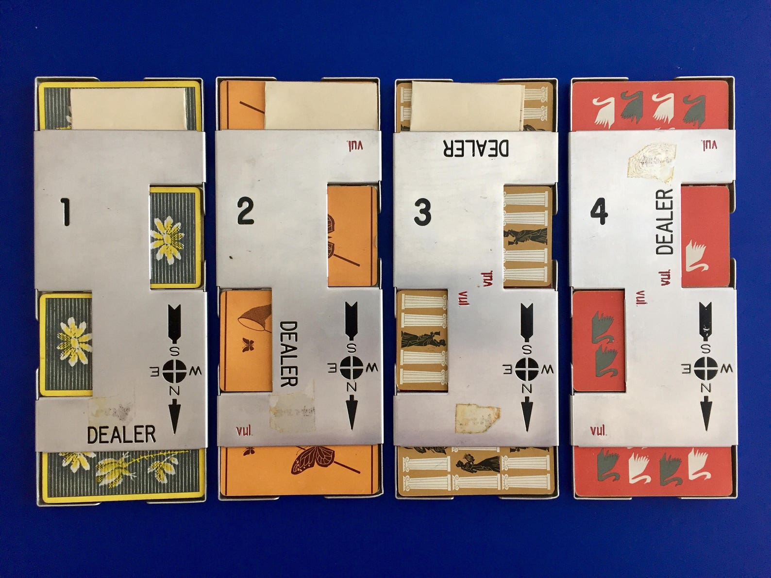 Vintage JR Official Aluminum Duplicate Bridge Boards 4 Etsy