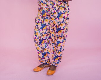 Easy Fit Trousers in Floral