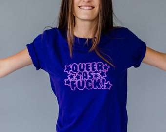 Printed Tee - Queer As F