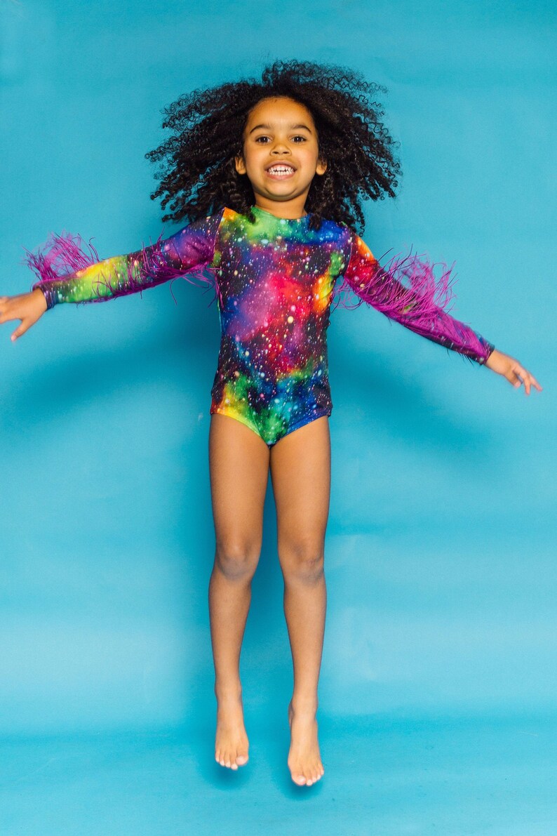 KIDS Fringe Bodysuit in Cosmic by Get Crooked