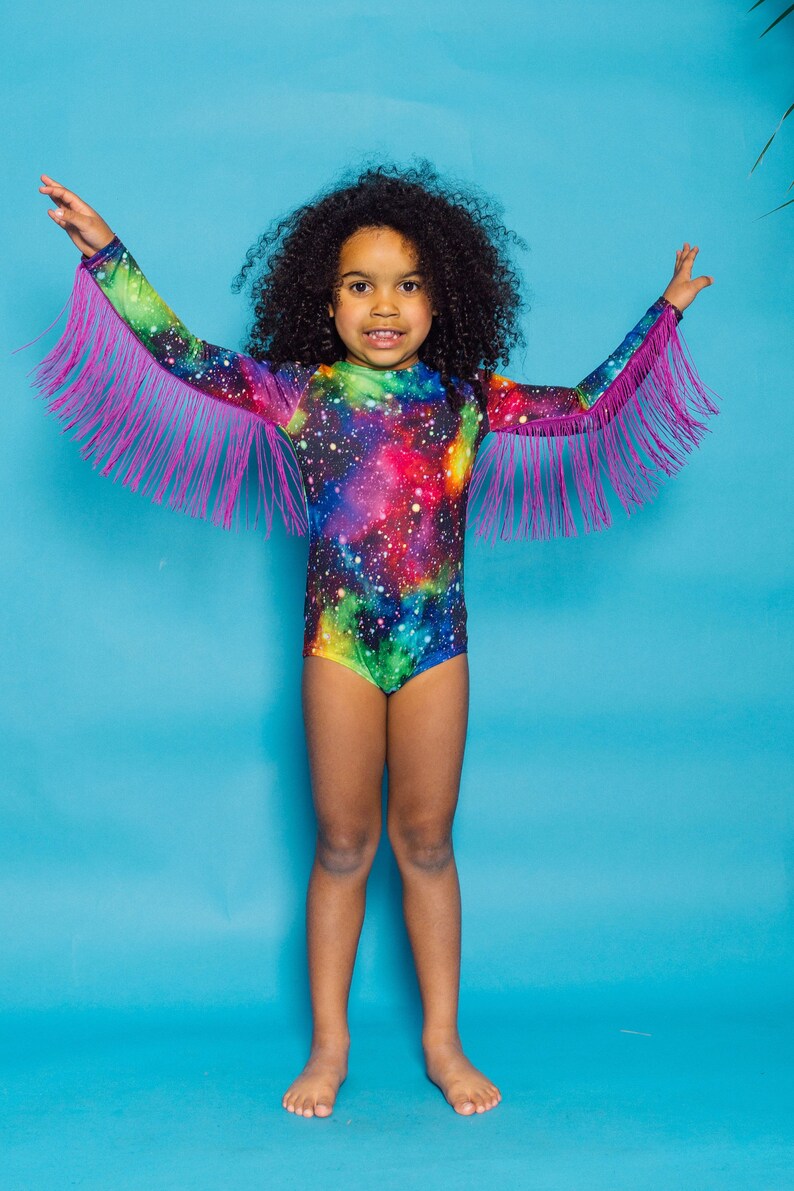 KIDS Fringe Bodysuit in Cosmic by Get Crooked