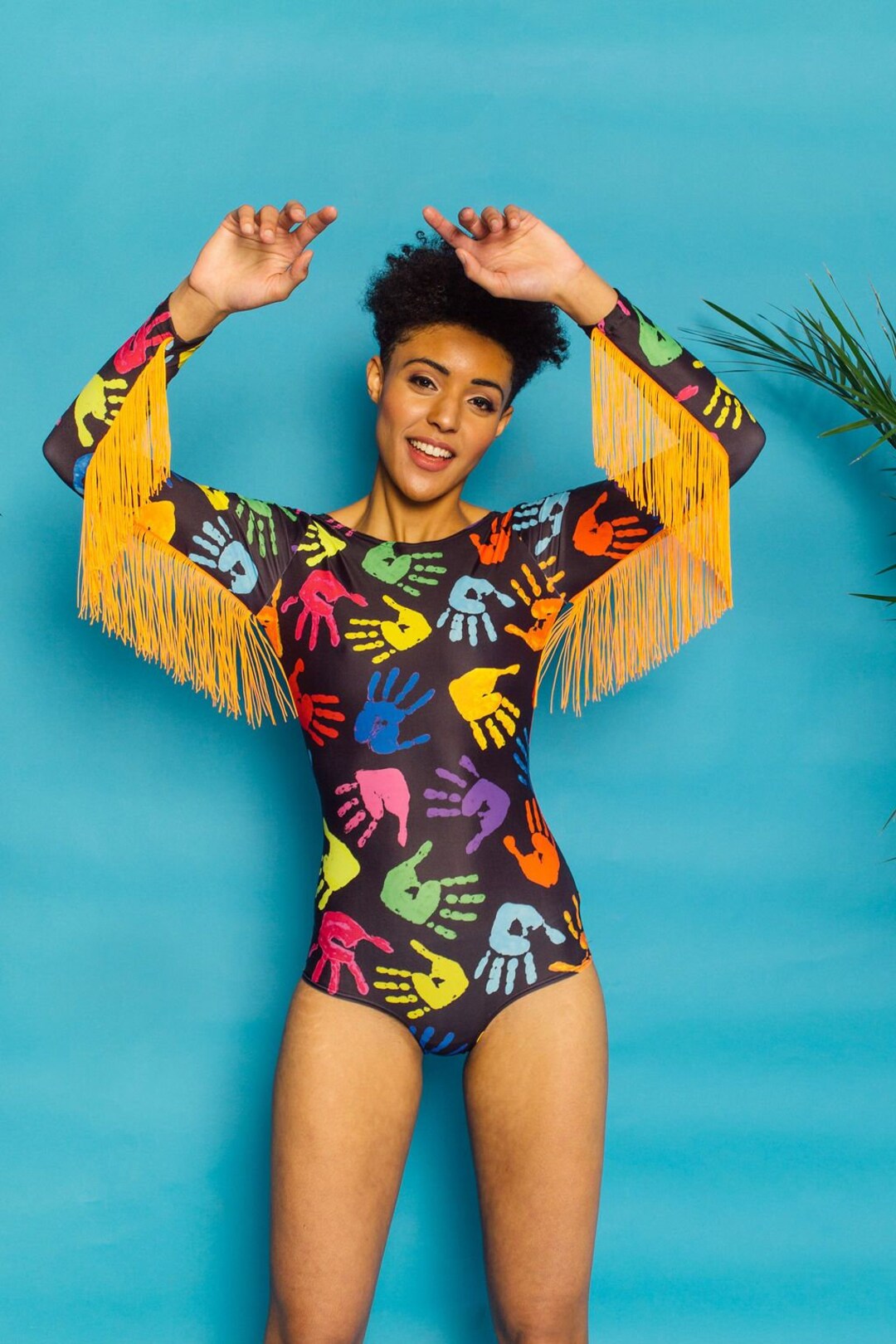 Flirty Fringe Suede Bodysuit main image 0