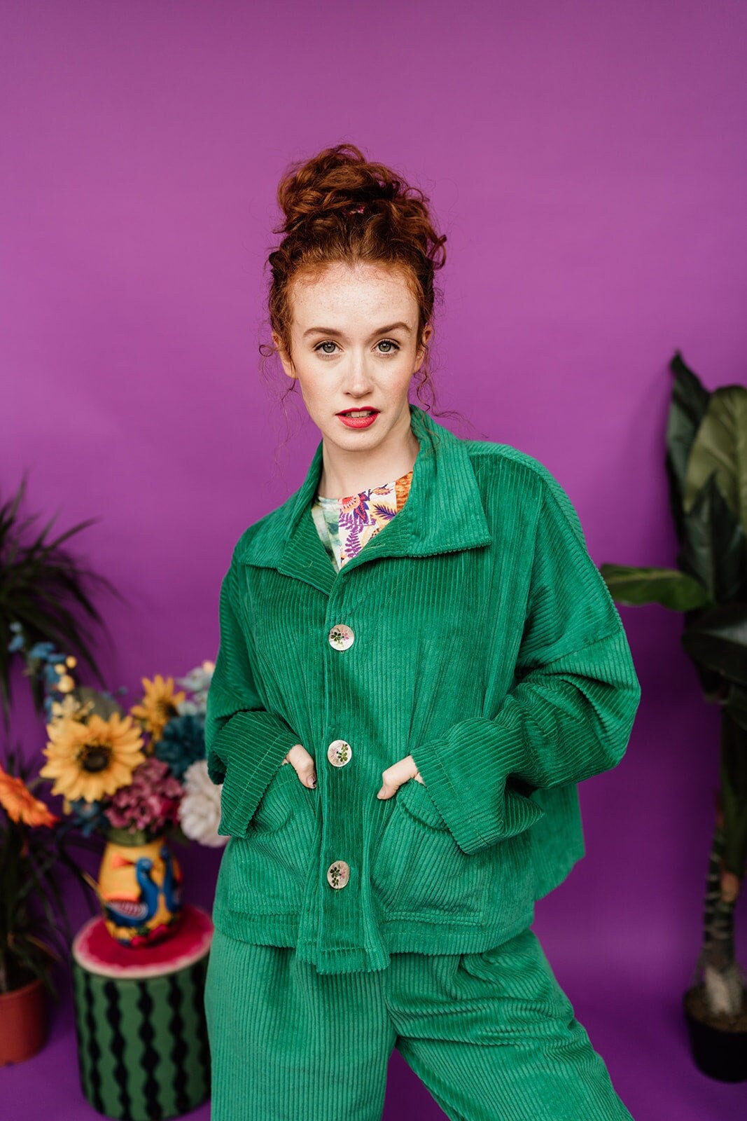 Green Corduroy Jacket Etsy UK