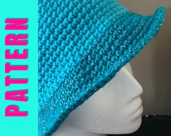 MOTIF de Bob au crochet : chapeau de plage d'été (téléchargement PDF)