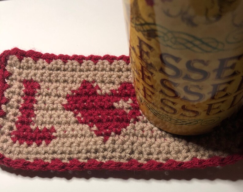 Crochet Heart Pattern Crochet Coaster Pattern Crochet Patterns Crochet Mug Rug Pattern