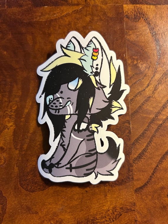 Custom Furry Fullbody Chibi Sticker | Personalized Sticker | Custom Colors | Furry Sticker
