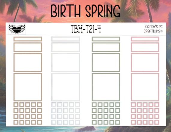 Time Box Sticker | Half Hour | 1 Hour | 2 Hour | 3 Hour | Theme 21-30 | Color Code | Planner | Bullet Journal | Time Tracker | Notebook