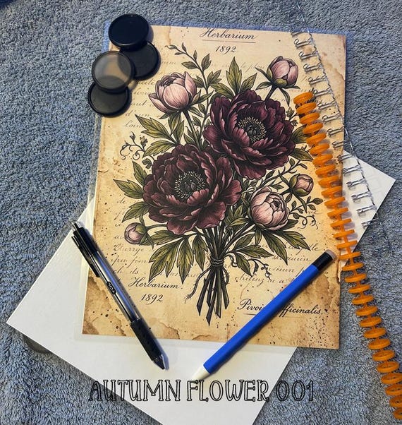 Laminated Planner Covers | Handmade Front and Back Set | 8.5 x 11 Planner Cover | Disc, Spiral, Cinch, or Unpunched