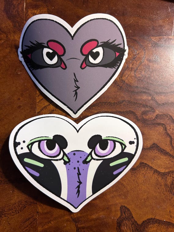 Custom Furry Heart Eyes Sticker | Personalized Sticker | Custom Colors | Furry Sticker