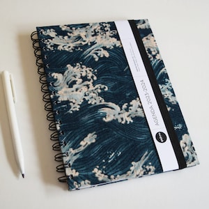 A5 2024 Agenda / Japanese - Blue Waves / 15x21cm / Back to school France / Office