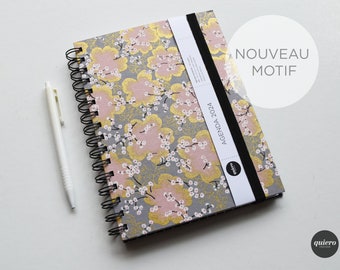 A5 2024 Agenda / Japanese - Cherry on Gray / 15x21cm / Back to school France / Office / NEW PATTERN