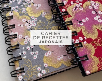 Cahier de Recettes - Tissu Japonnais - Plusieurs motifs