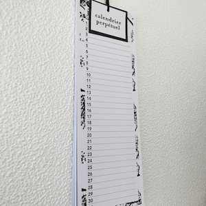 Recordatorio de cumpleaños // Calendario perpetuo //
