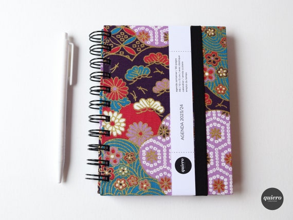 A6 2024 Agenda / Japanese Lilac and Pink / 10x15cm / Back to