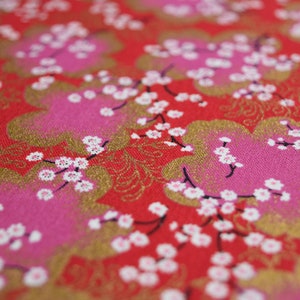 A5 2024 Agenda / Japanese Cherry on Red / 15x21cm / Back to school France / Office / NEW PATTERN image 5