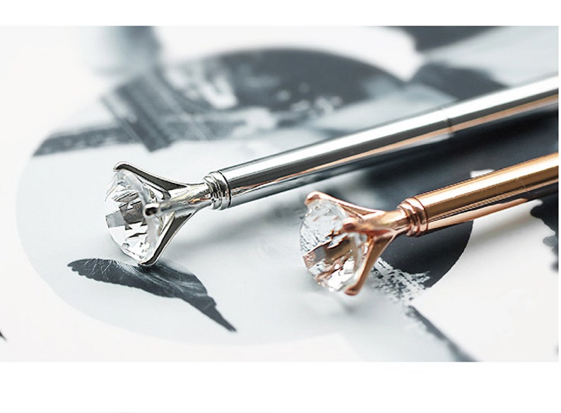 Diamond Top Pen,Crystal Gem Pen,Ballpoint Pen
