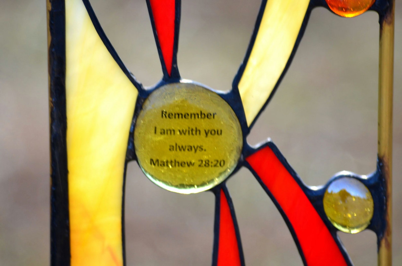 Stained Glass Religious Garden Art Options for Message Etsy