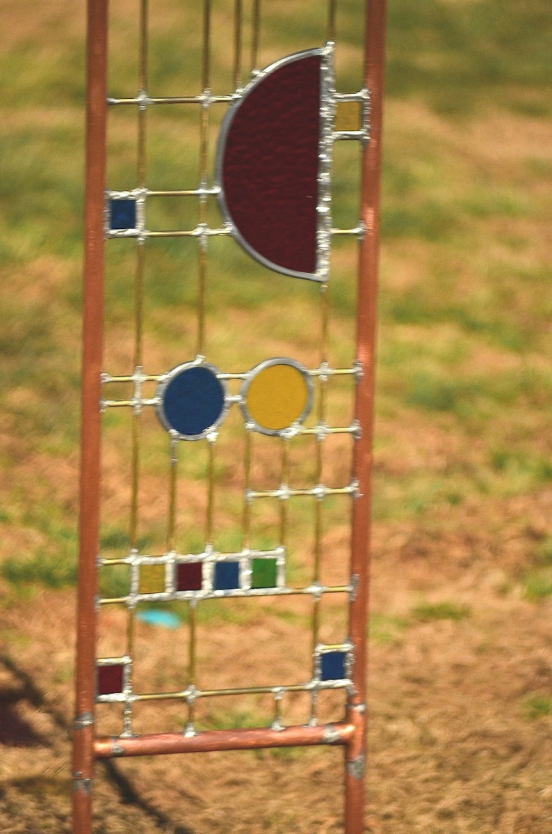Large Stained Glass Garden Art Garden Sculpture Garden Etsy Ireland