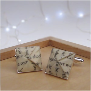 Gemelli origami letterari personalizzati