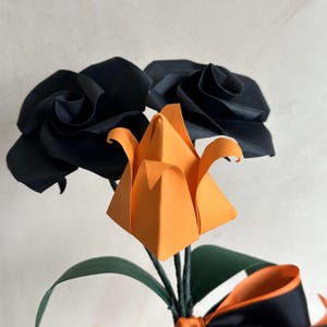 Bouquet di carta origami di Halloween