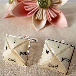 I Heart You Dad Cufflinks