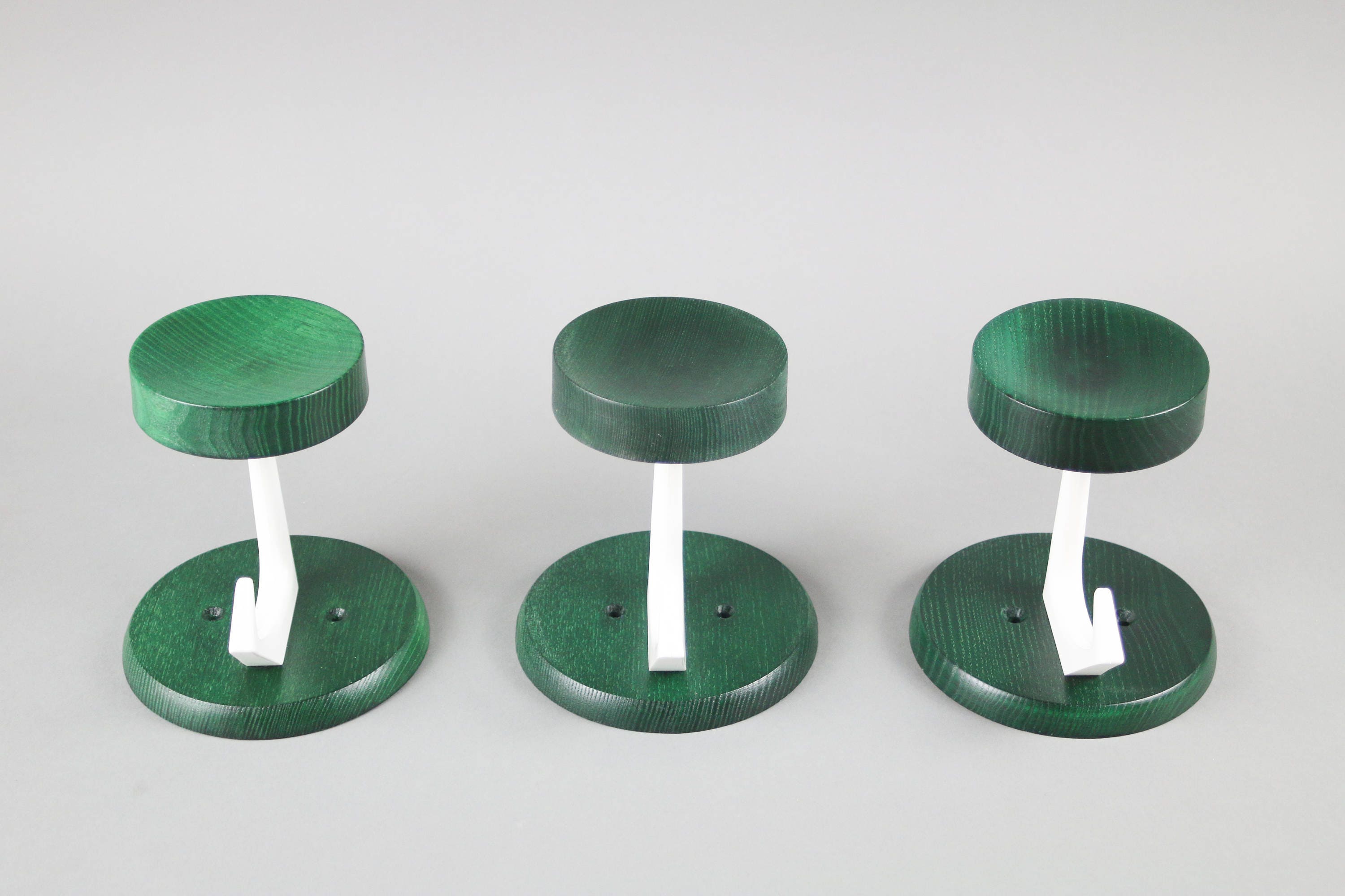 Vintage Green Hook, Midcentury Modern, Green Coat Hook, Hat Rack