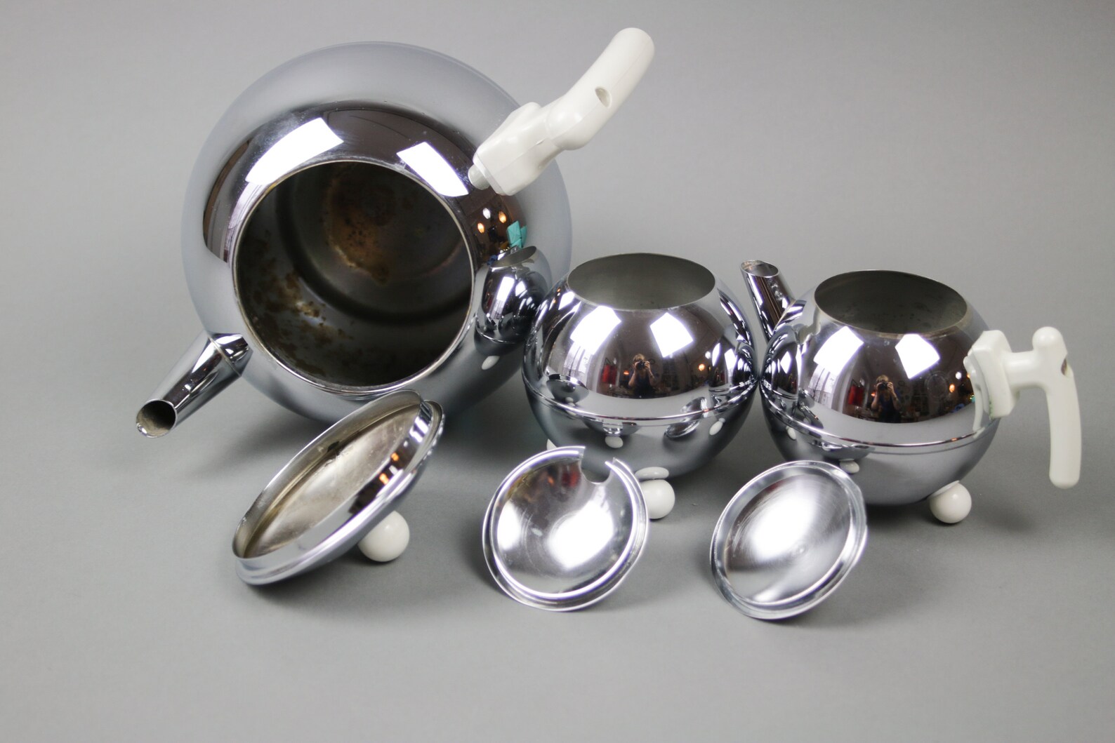 Complete Tea Service Stainless Steel Design Classic Bedemeijer Etsy