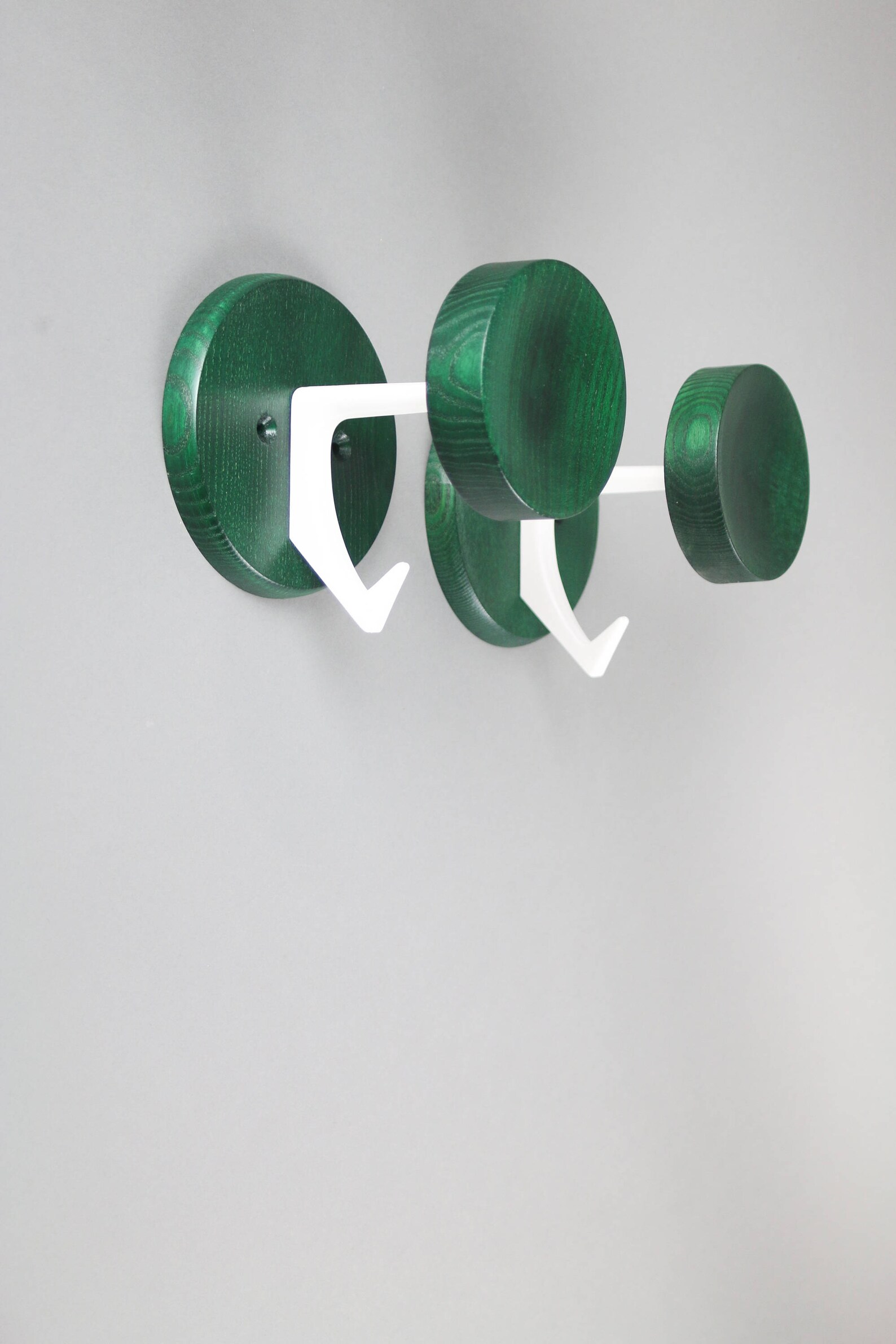 Vintage Green Hook, Midcentury Modern, Green Coat Hook, Hat Rack