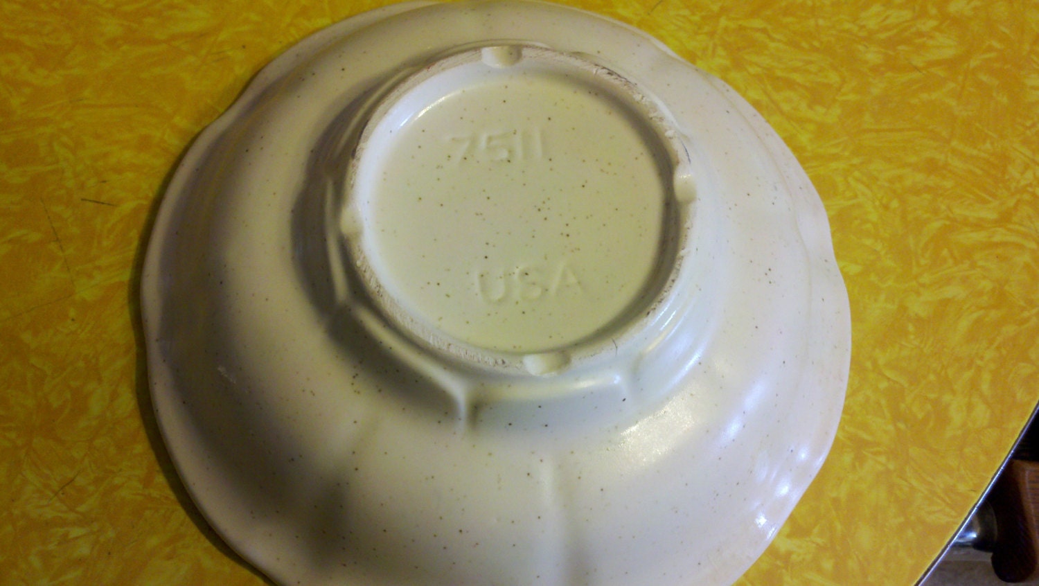 Vintage Pottery Marked 7511 USA Basin Etsy