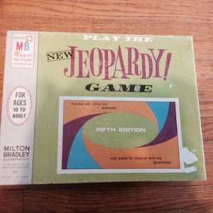 Milton Bradley Jeopardy Game Fifth Edition