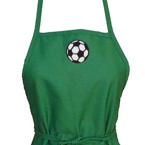 Soccer Ball Embroidery on Apron Sports Team Personalized Youth Or Adult Size Custom Monogram Team Coach Gift Concession Stand Volunteer