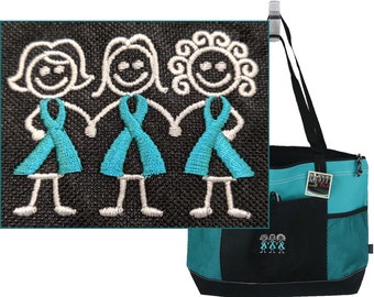 teal beach bag