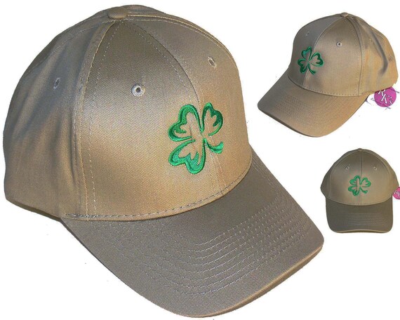 Shamrock Monogram Baseball Hat Luck of the Irish Cap St. Patrick's Day Clover Custom Embroidered Il_570xn